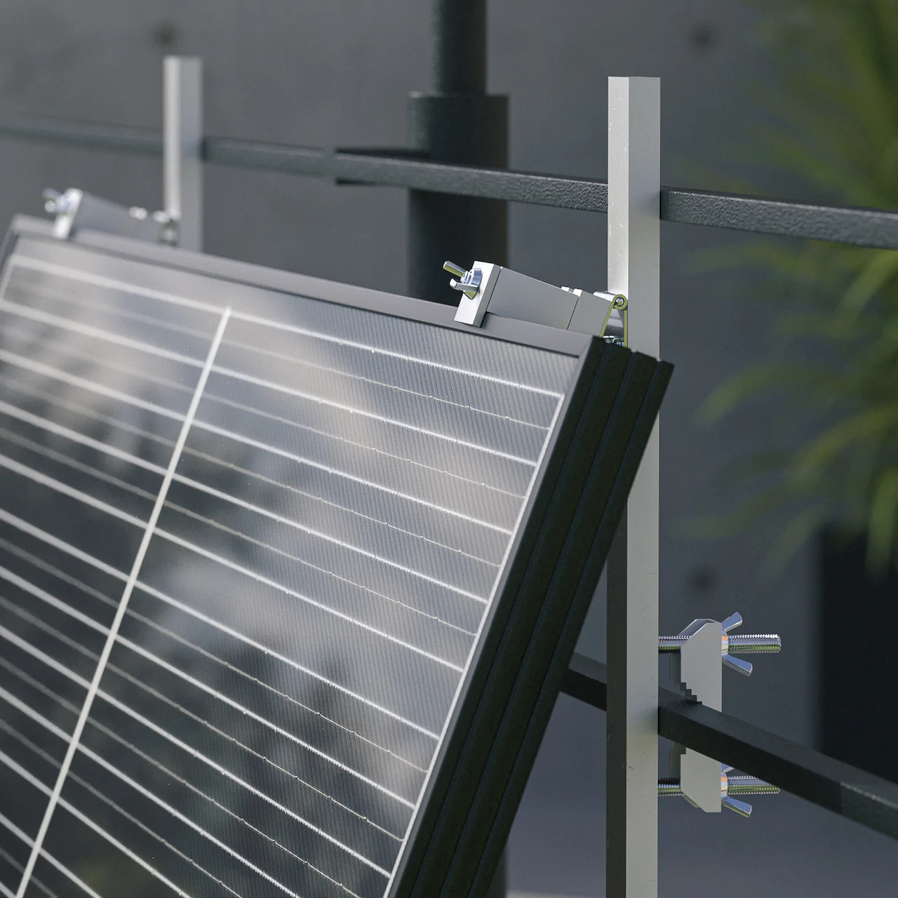 Balkon Kraftwerk Solar PV Anlage - Foto- Hersteller PluginEnergy